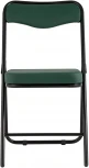 Складной стул Stool Group Джонни экокожа зелёный каркас черный матовый УТ000035364