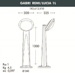 Наземный фонарь Fumagalli Lucia 1R3.613.X10.AYE27 (220V, круглые, IP66)