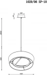 Подвесной светильник Divinare Alma 1029/06 SP-10 (LED, 220V, на проводе, круглые)