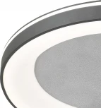 Потолочный светодиодный светильник круглый Escada Lemma 628/A LED 95Вт металл/акрил, серебро/белый (регулировка яркости, 220V, пульт управления, круглые)