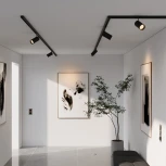 Трековый светильник магнитный Elektrostandard Slim Magnetic R03 85013/01 20W 3000K (черный) (LED, 48V, круглые)