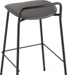 Стул барный Mantis экокожа Темно-серый Stool Group (арт.УТ000038915)