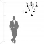 Подвесной светильник Lightstar Acrobata 761056 (220V, на проводе, паук)