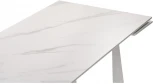 Керамический стол Woodville Бэйнбрук 140х80х76 белый мрамор / белый 530826
