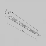 Трековый светильник Points Radity 4000K 18Вт 36° LED (магнитный) Maytoni Technical TR082-1-18W4K-M-W (48V)