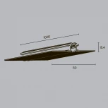 Шинопровод встраиваемый магнитный Maytoni Busbar trunkings Levity TRX184-131B (24V)