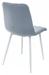 Стул DUBLIN G108-56 пудровый синий, велюр / белый каркас