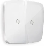 Лицевая панель Ambrella Volt OMEGA (Белый глянец) для 2-клавишных выключателей с подсветкой QUANT OP1040