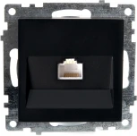 Розетка Ethernet RJ-45 (черный) Stekker Катрин 39613