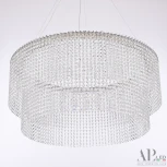 Подвесная люстра светодиодная APL LED Sicilia SH02.73.C.Ni.4000 (220V, хрусталь, на тросе)