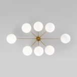 Потолочная люстра Eurosvet Opaline 70220/8 латунь (шар)