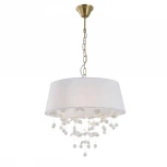 Подвесная люстра с керамическими подвесками (13029/6P White) Indigo Tenerezza V000558 (220V, на цепи)