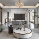 Потолочная люстра хрустальная на штанге Arte Milano Sorrento-2009 372009/5/80/400 GD (220V)