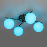 Потолочная люстра RGB на штанге Citilux Адам Смарт CL228A143 (LED, 220V, умный дом - Алиса, Маруся, Салют, шарики)