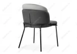 Стул Woodville на металлокаркасе Сиолим графитовый / светло-серый / черный глянец 494472