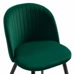 Стул Woodville на металлокаркасе Gabi 1 dark green / black 15352