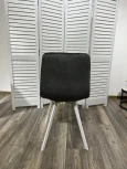 Обеденный стул M-City DAIQUIRI BLUVEL-14 GREY / белый каркас, велюр