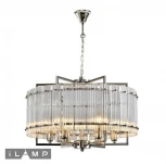 Подвесная люстра iLamp Silverstone P9503-6 NIC (220V, на цепи, круглые)
