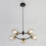 Подвесная люстра Citilux Планета CL105155 (220V, на тросе, шарики, молекулы)