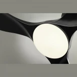 Люстра на штанге-вентилятор Sonex Storm 7701/24L черный LED 24Вт 3000-6000K D1220 пульт ДУ VIVA (вертолет)