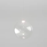 Подвесной светильник светодиодный Eurosvet WONDER со стеклянным плафоном 50230/1 LED прозрачный (на проводе, шар)