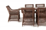 Обеденная группа плетеная, цвет коричневый 4SIS Латте LC6T-7-SET brown