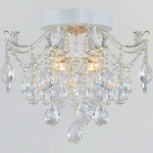 Потолочная люстра хрустальная Reluce 04037-0.3-04 WH+GOLD PN