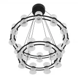 Люстра подвесная Lumion Vinora 8341/70L черный/прозрачный металл/акрил LED 70W 3000K 220V VINORA