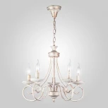 Подвесная люстра Eurosvet 22404 22404/5 белый с золотом