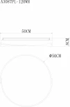 Потолочный светильник круглый Arte Lamp A3087PL-120WH (LED, 220V, круглые)