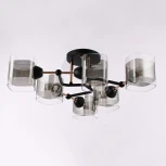 Потолочная люстра на штанге Arte Milano AMALFI 324308/6 BK+FG (220V)