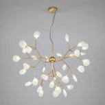 Подвесная люстра Wi-Fi Bogate's Foglia 342 Smart (220V, управление смартфоном, голосовое управление, умный дом - Minimir Home, Алиса, Маруся, Салют, на тросе, лепестки)