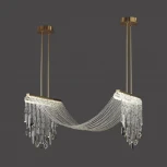 Потолочная люстра ша штанге Odeon Light Afina 5420/48L античная бронза/металл/стекло/хрусталь LED*48W 3000K (220V, подвески)