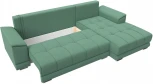 Диван угловой НордСтар правый угол (Зеленый/Рогожка) Лига Диванов арт.123501
