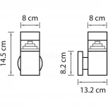 Настенный светильник уличный Lightstar Raggio 377617