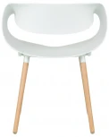 Стул обеденный ALIEN (ножки светлый бук, цвет белый (W-02))