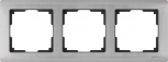 Рамка на 3 поста Metallic (глянцевый никель) Werkel W0031602 (a051001)