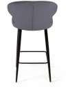 Стул полубарный Richard, бархат серый 27 Top Concept RICHARD 80764