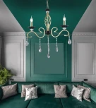 Подвесная люстра Wedo Light Elek WD3596/3H-GD-BK-CL