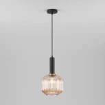 Подвесной светильник Eurosvet Bravo 50182/1 янтарь (220V, на проводе, шар)