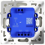 Проходной переключатель одноклавишный с подсветкой (сталь) Voltum S70 VLS010405