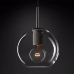 Подвесной светильник Rh Utilitaire Globe Pendant Black ImperiumLoft 40,2334 (123651-22) (220V, на проводе, шар)
