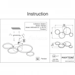 Потолочная люстра Maytoni Olympia MOD448-CL-4-30-W