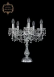 Интерьерная настольная лампа Art Classic 12.23 12.23.5.141-45.Cr.Dr (220V, хрусталь, подвески, подсвечник, свеча)