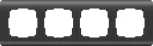 Рамка на 4 поста Stream (графит) Werkel W0042104 (a051278)