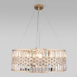 Подвесная люстра Eurosvet Lory 10116/8 золото/прозрачный хрусталь Strotskis