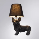 Интерьерная настольная лампа Arte Lamp Schedar A4008LT-1BK (220V, животные, собака)