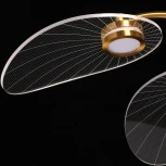 Потолочное люстра на штанге DeMarkt Гэлэкси 632017807 (LED, 220V, пульт управления, лепестки)