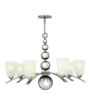 Подвесная люстра Hinkley Zelda HK/ZELDA7 PN (220V, на цепи, шарики, бусы)