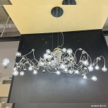 Подвесная люстра Crystal Lux MEDUSA SP30 CHROME (220V, на тросе, шарики)